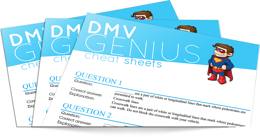 DMV Genius Cheat Sheets 3