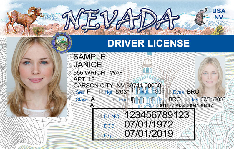 New driver's licenses to be issued in Nevada