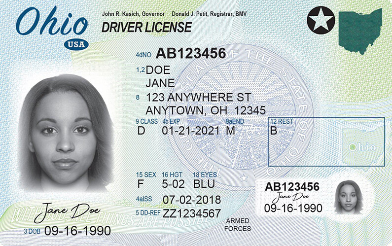 Ohio Driver's License Application and Renewal 2021