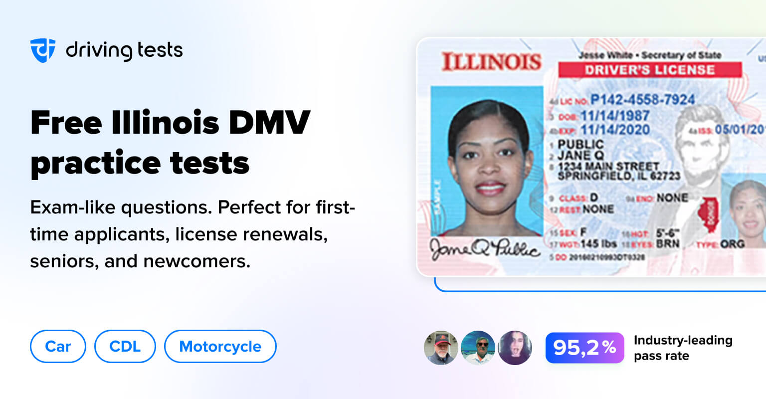 Free Illinois (IL) DMV Practice Tests Updated for 2024