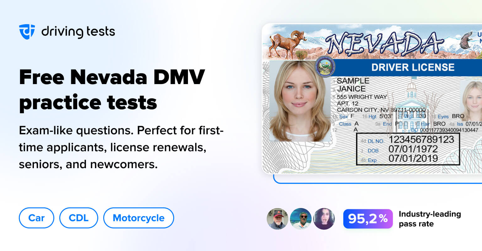 Free Nevada (NV) DMV Practice Tests Updated for 2024