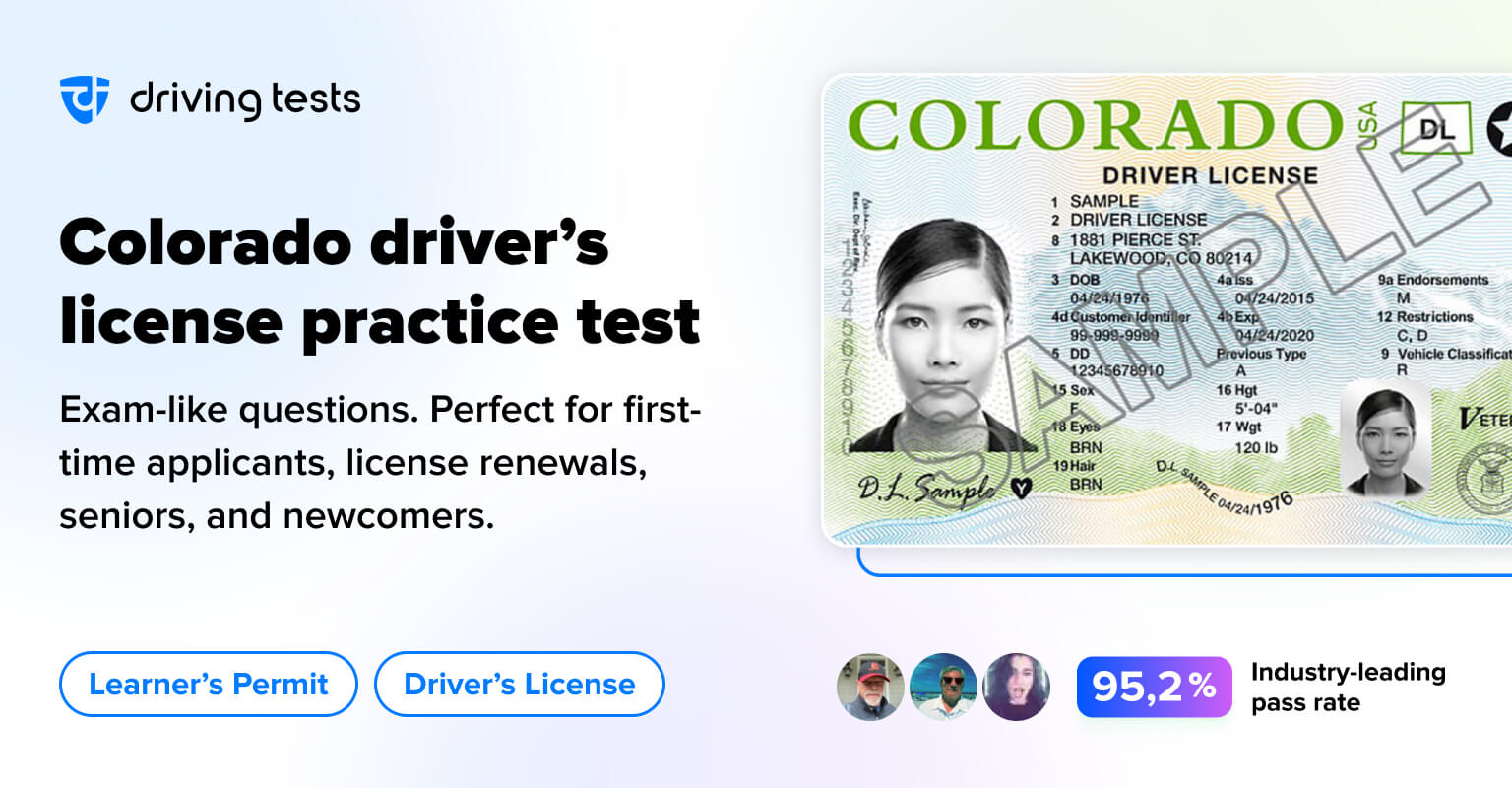 FREE Colorado DMV Permit Practice Test 2024 CO