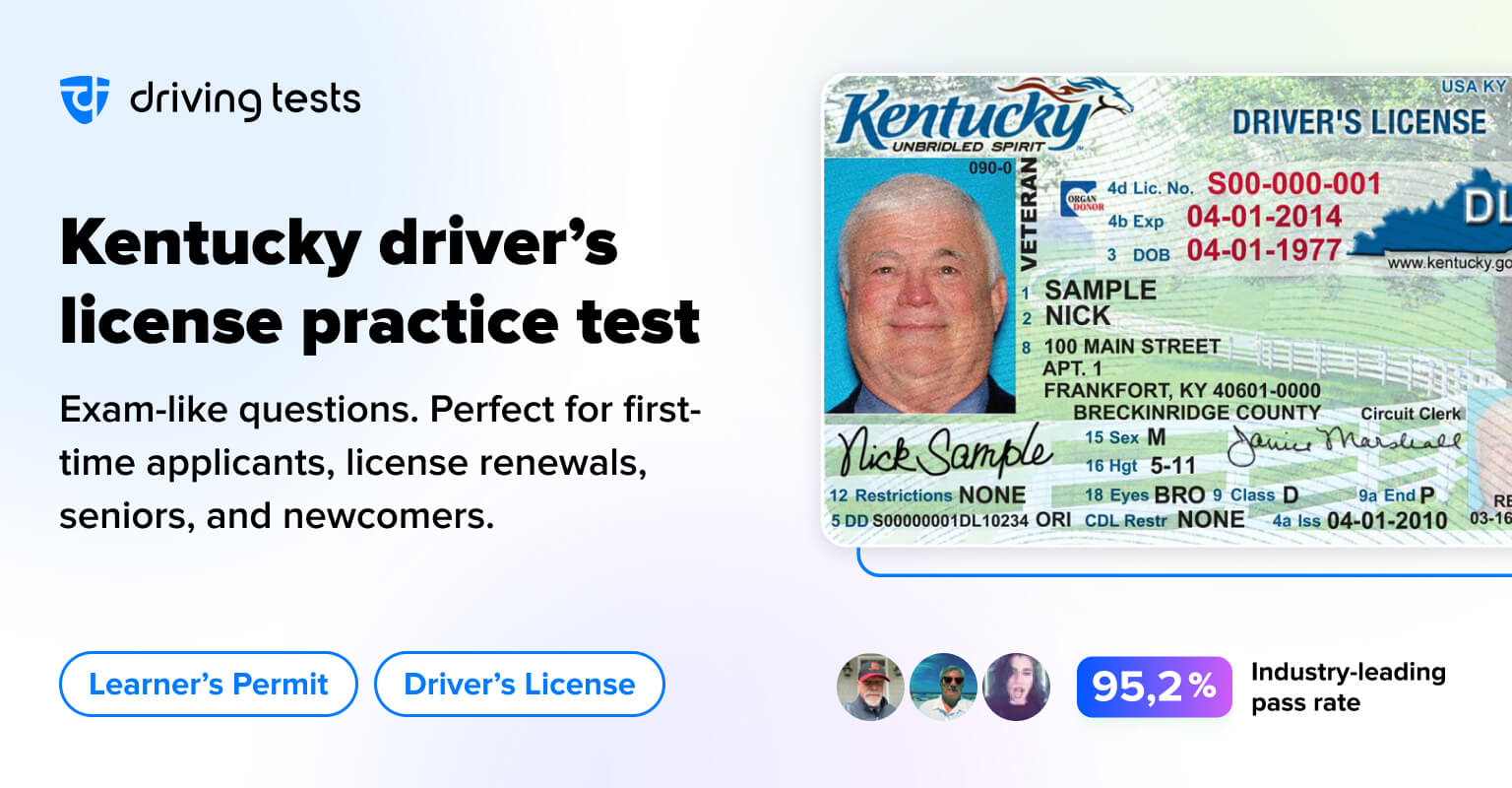 FREE Kentucky DMV Permit Practice Test 2024 KY