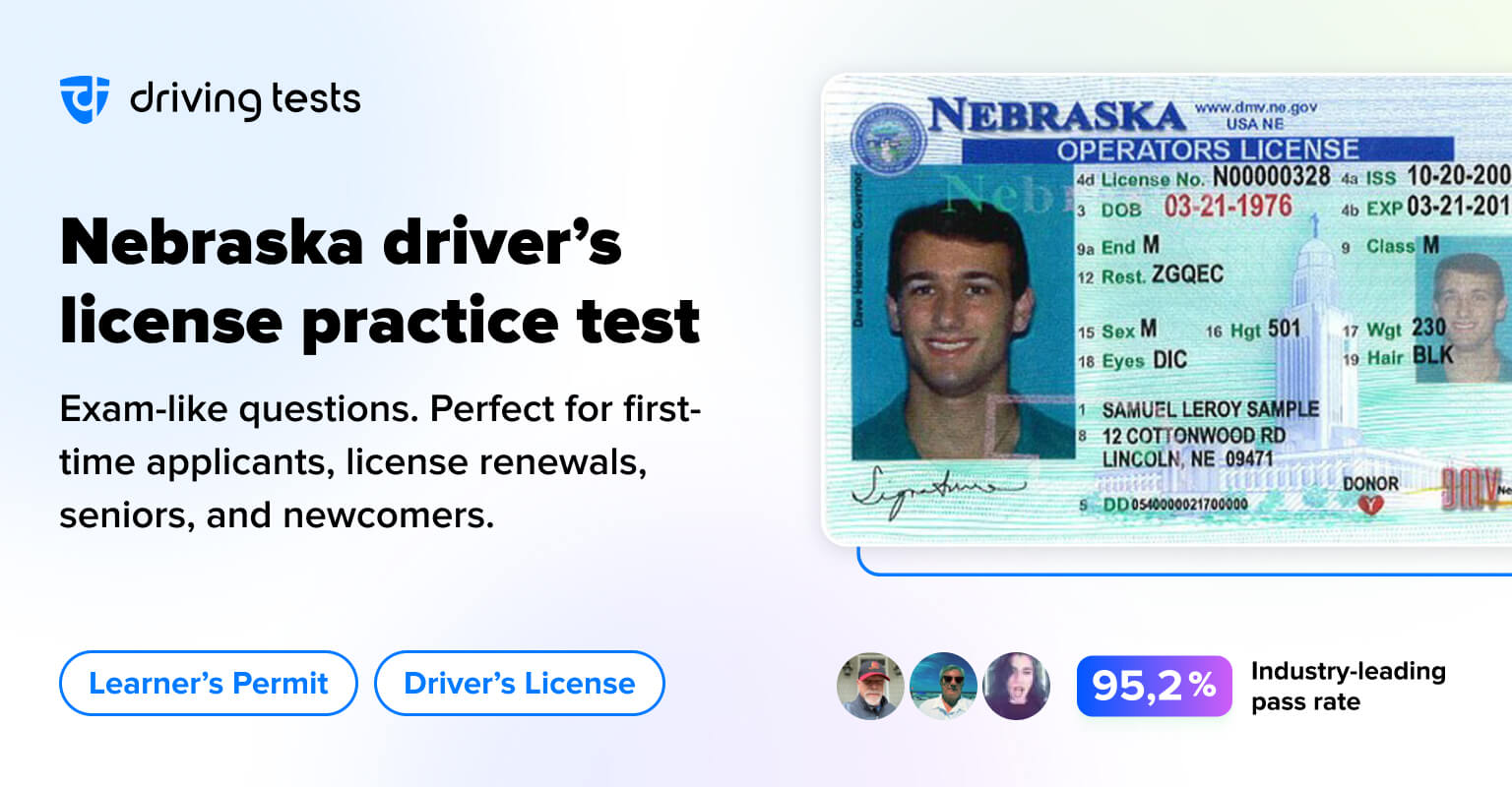 FREE Nebraska DMV Permit Practice Test (NE) 2024