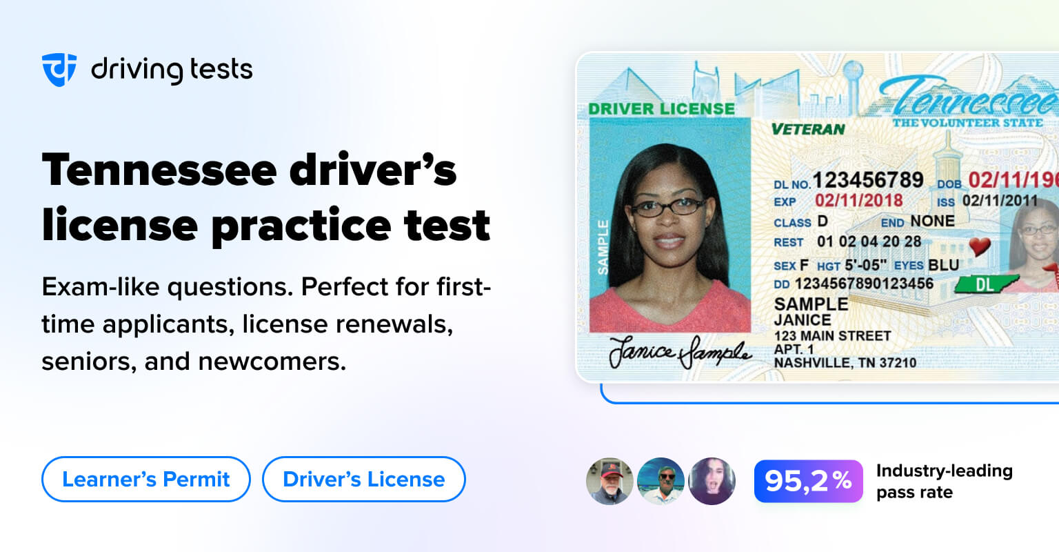 FREE Tennessee DMV Driving Practice Test 2023 TN