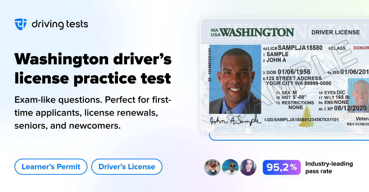 FREE Washington DOL Permit Practice Test Two 2023 WA