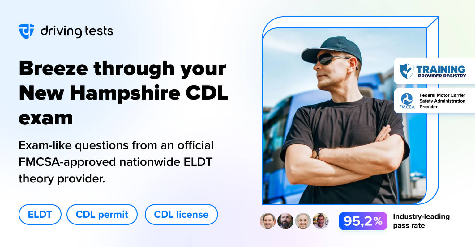 FREE New Hampshire CDL Practice Test 2024