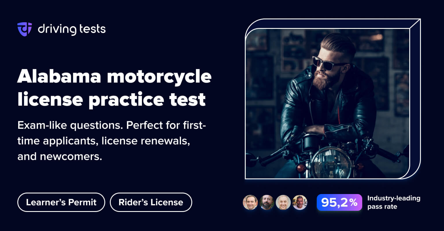 FREE Alabama DMV Motorcycle Practice Test 2025 | AL