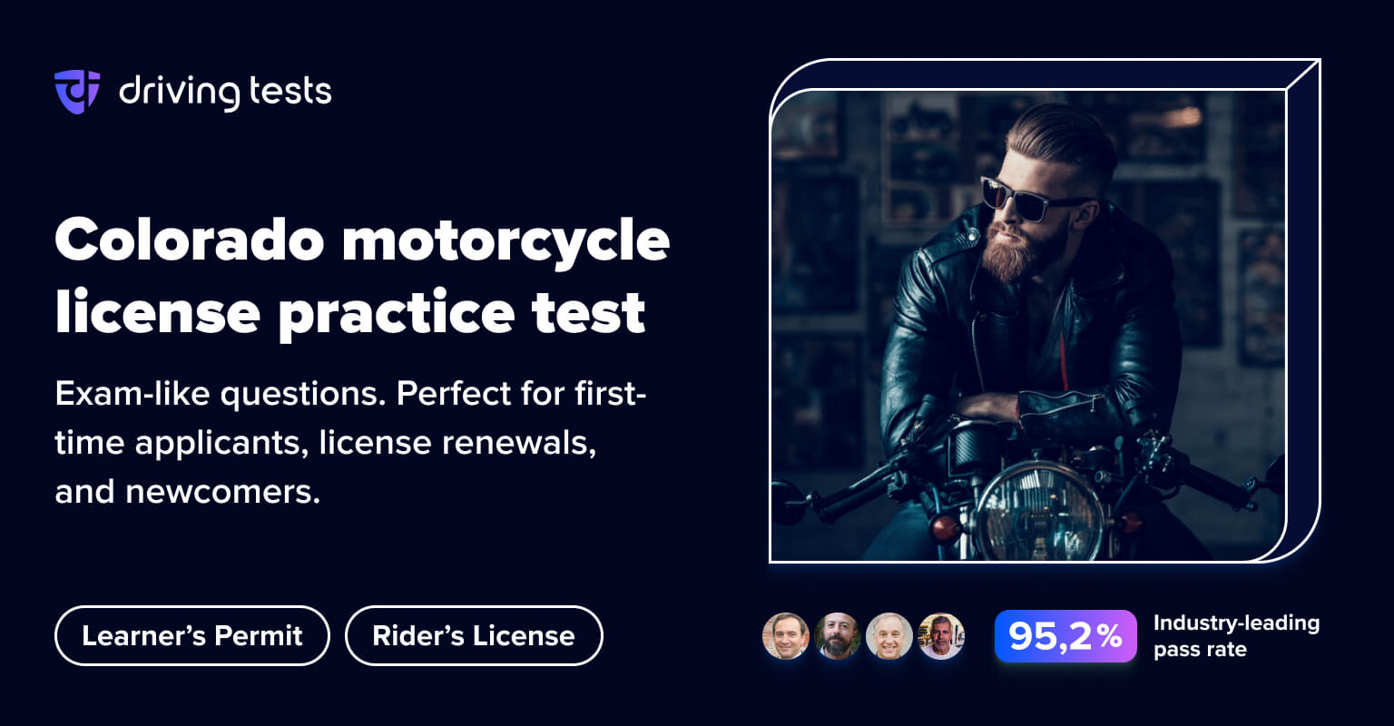 Free Colorado Motorcycle Practice Test 2024 CO