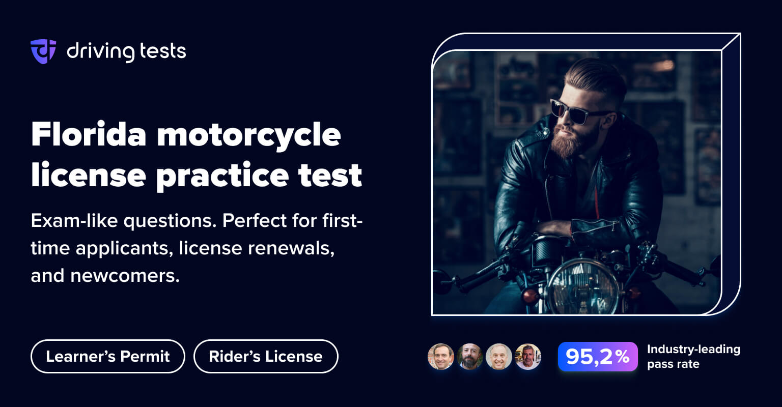 FREE Florida DMV Motorcycle Practice Test 2024 FL