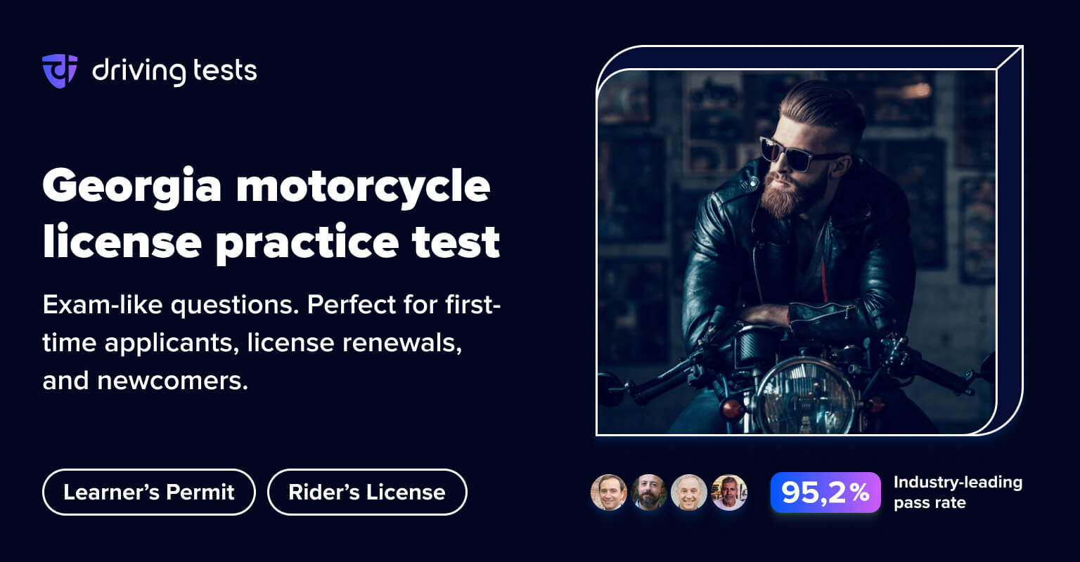 FREE DDS Motorcycle Practice Test 2024 GA