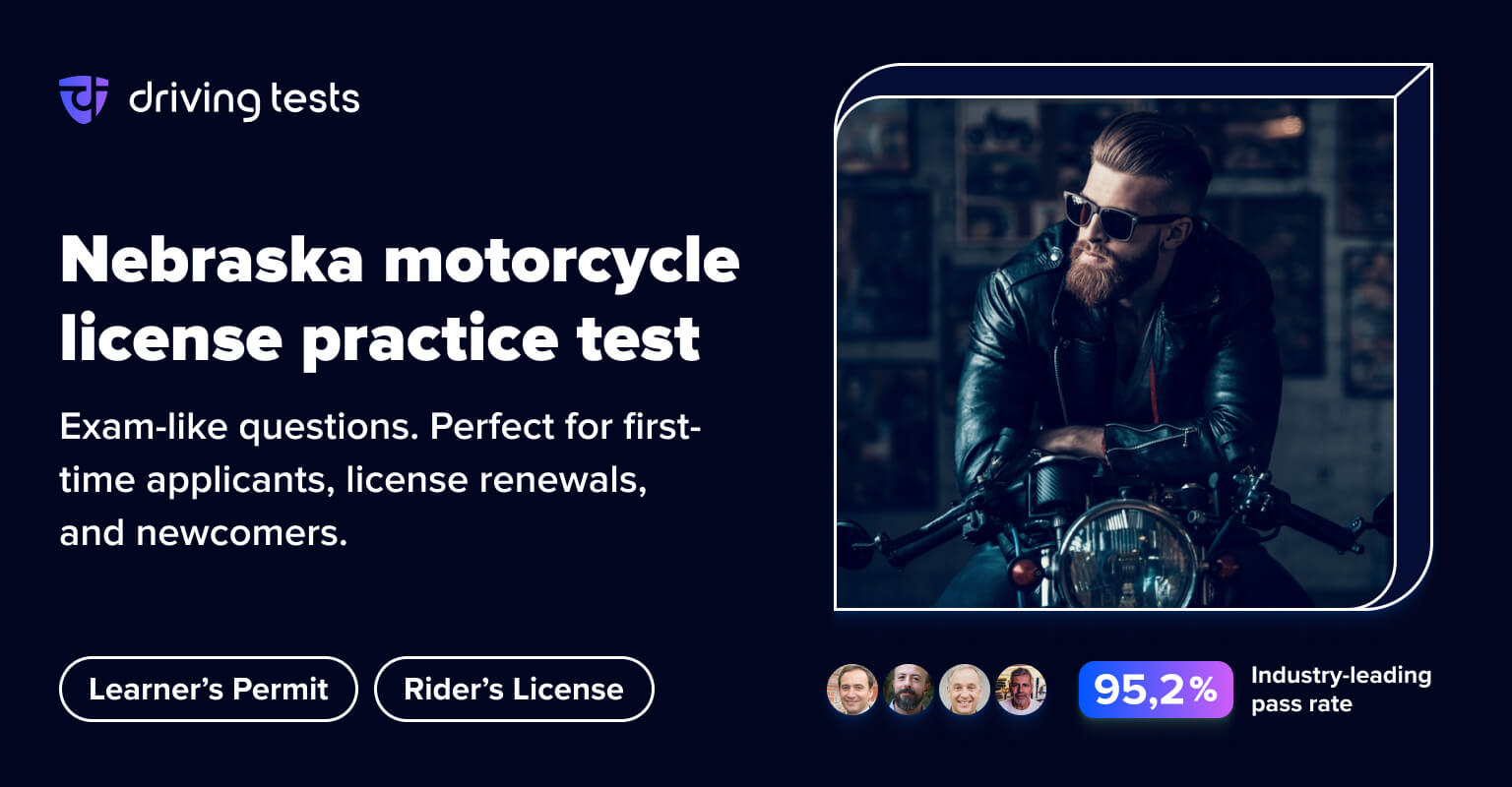 FREE Nebraska DMV Motorcycle Practice Test 2024 NE