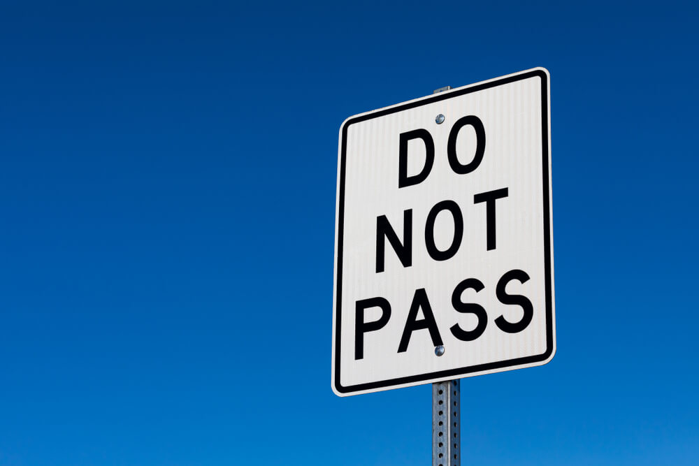 do not pass