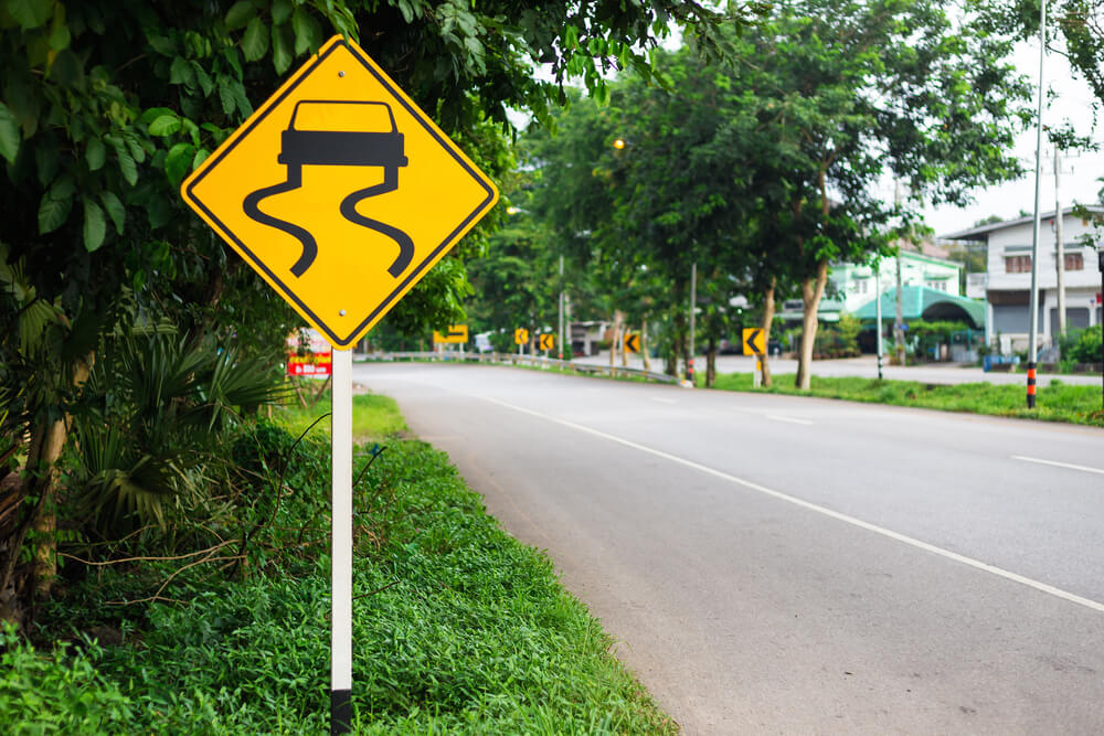 Car With Squiggly Lines Sign 