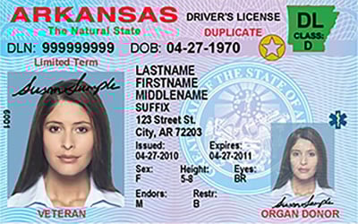 driver's license in Arkansas