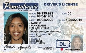driver's license in Pennsylvania