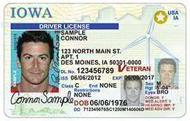 driver's license in Iowa
