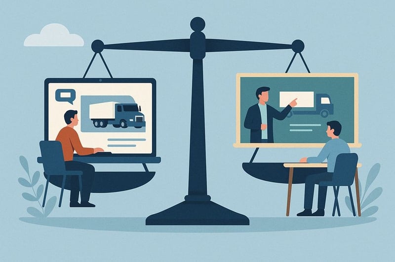 Online CDL Training vs. Classroom Training: A Complete Comparison