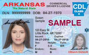 AR commercial driver's license