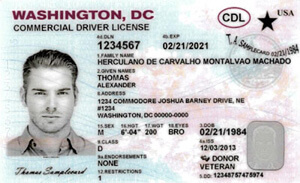 DC commercial driver's license