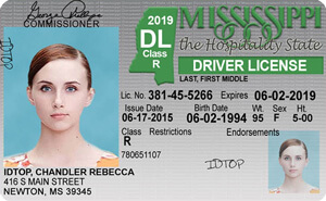MS DPS driver's license