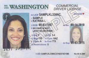 WA commercial driver's license