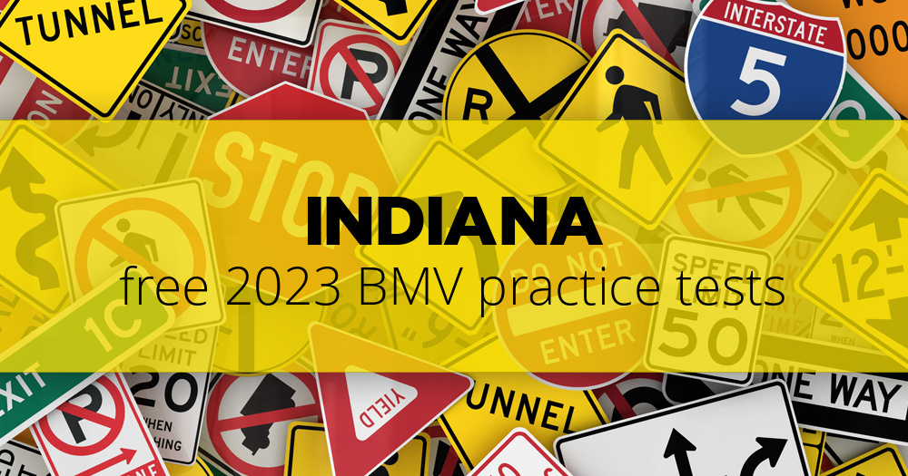 FREE Indiana BMV Road Signs Permit Practice Test 2022 IN