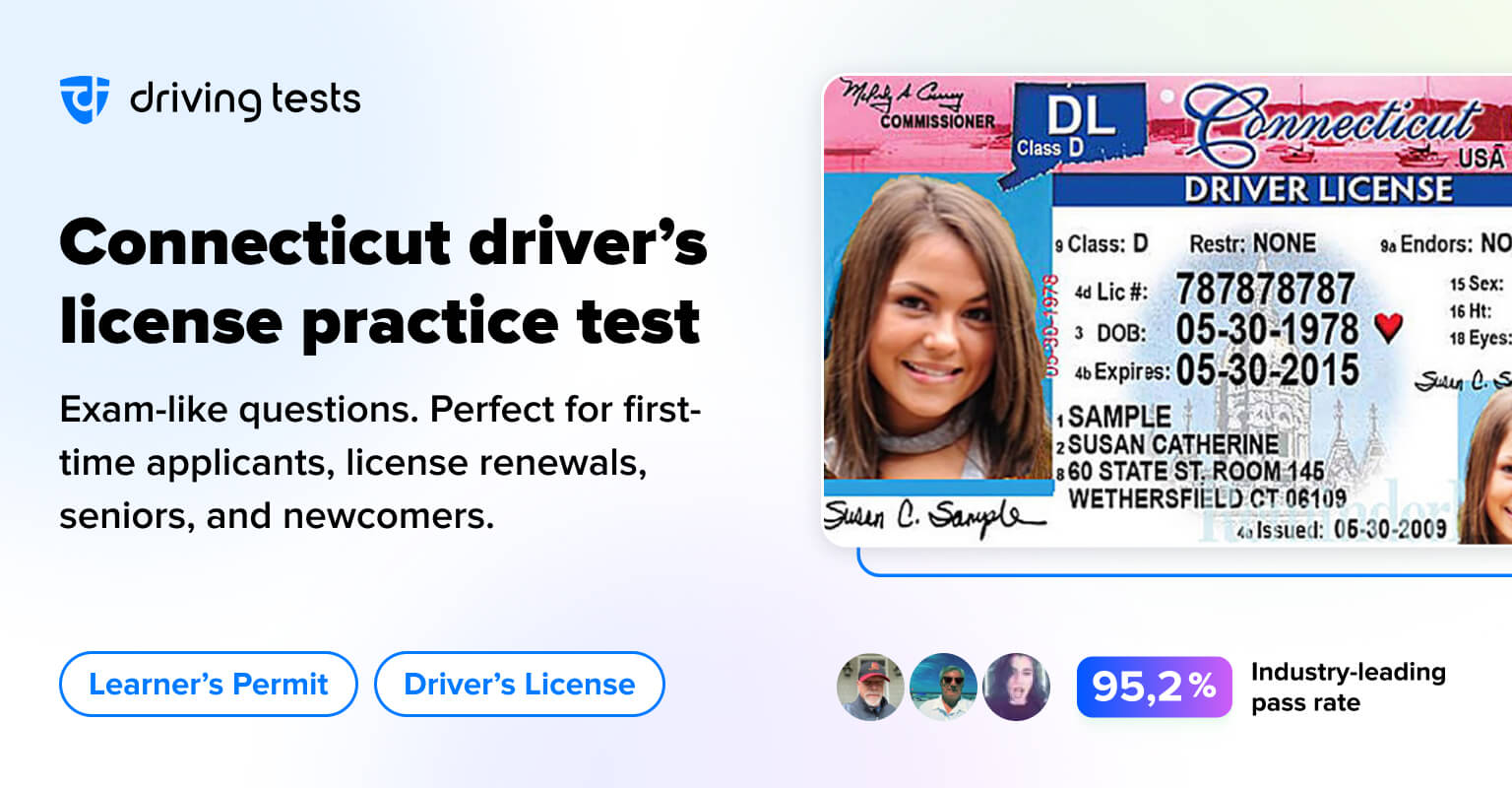 FREE Connecticut DMV Permit Practice Test (CT) 2024