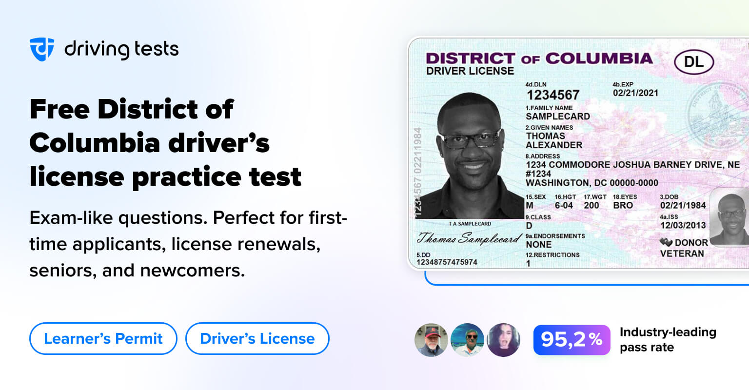 dc learners permit test practice