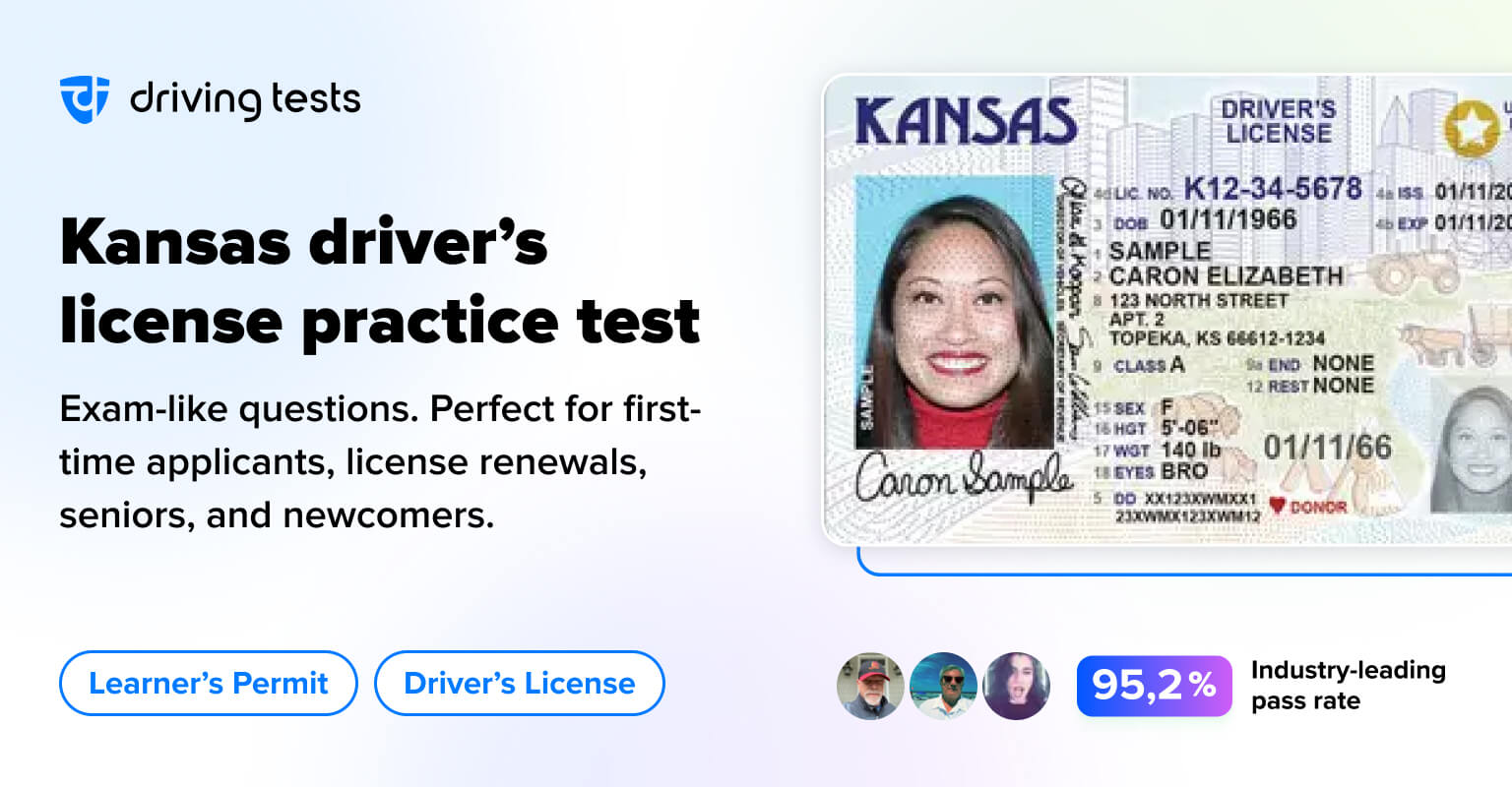 FREE Kansas DMV Permit Practice Test 2024 KS