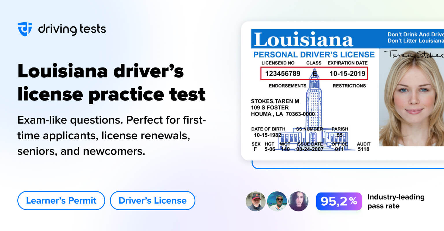 FREE Louisiana OMV Permit Practice Test (LA) 2024