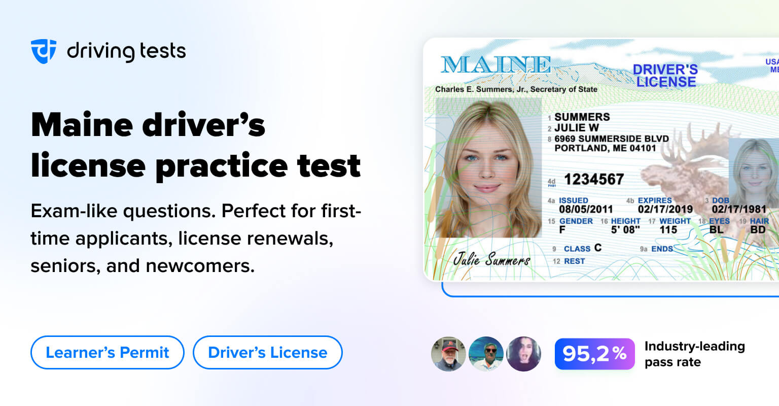 FREE Maine DMV Permit Practice Test (ME) 2024