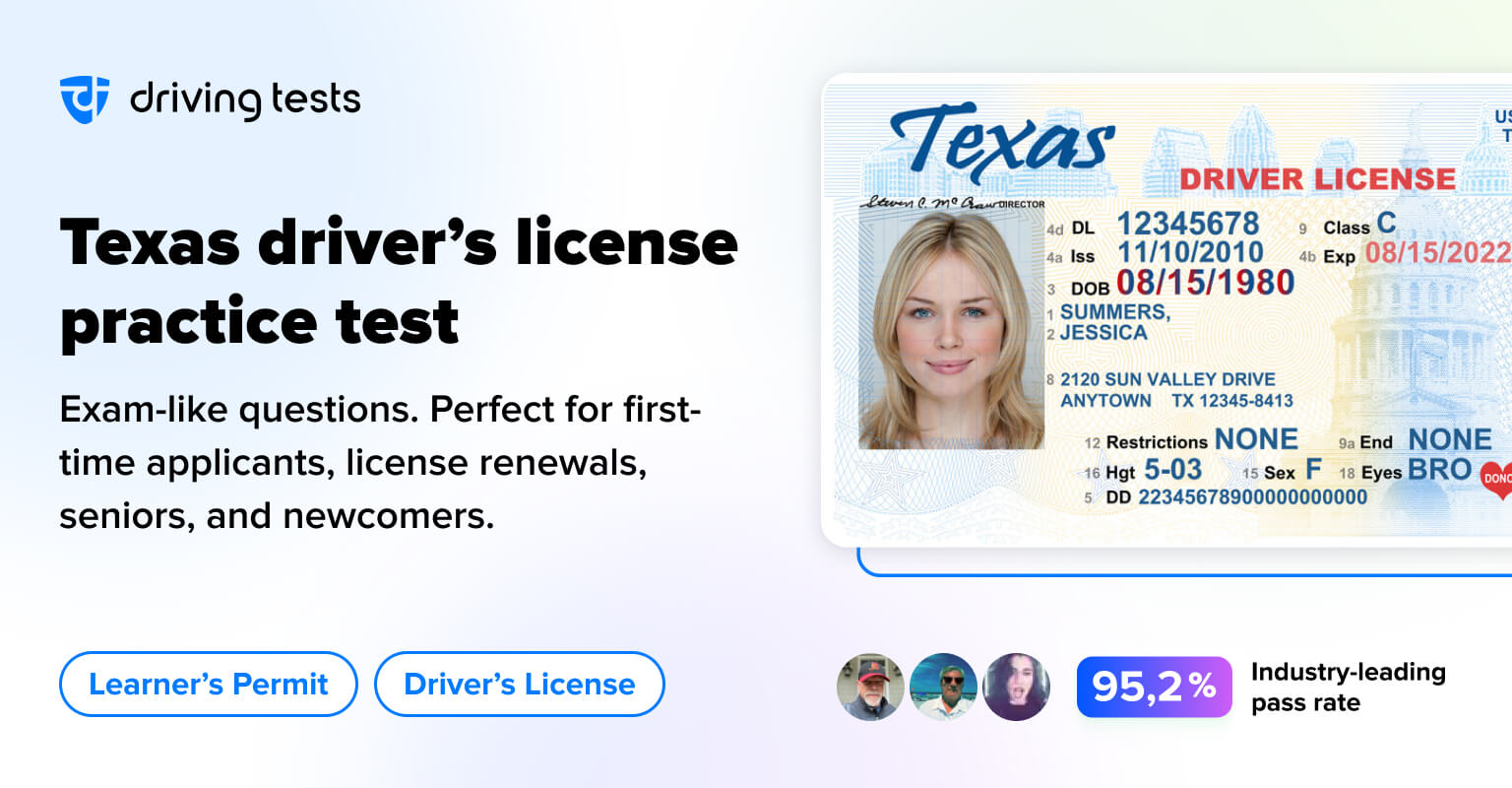FREE DMV Permit Practice Test Texas (2024) TX