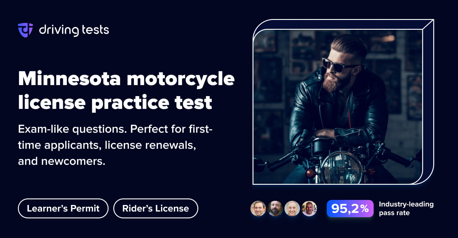 FREE Minnesota DVS Motorcycle Practice Test 2024 | MN