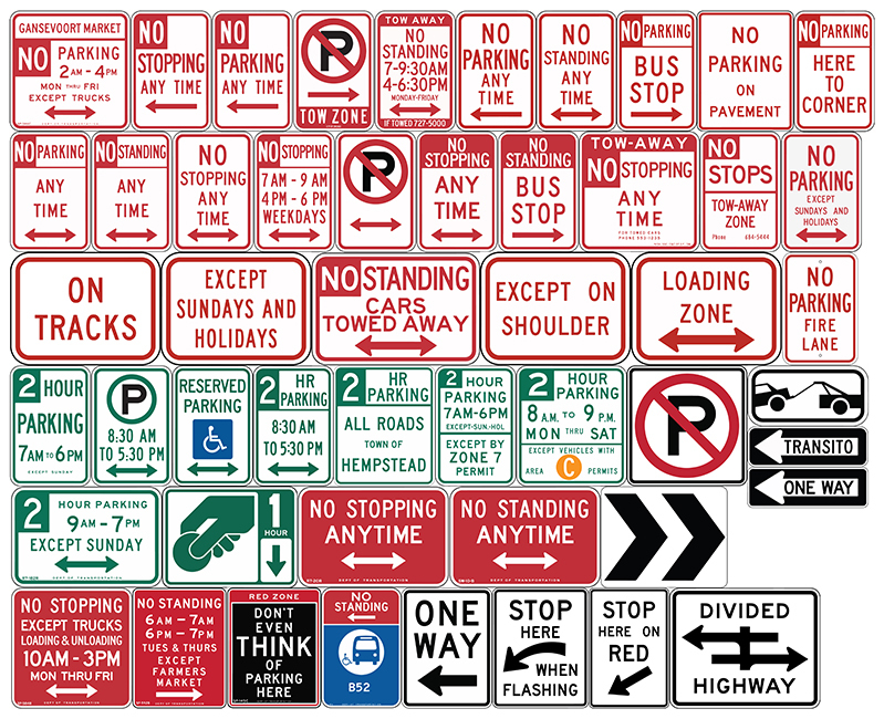 parking signs