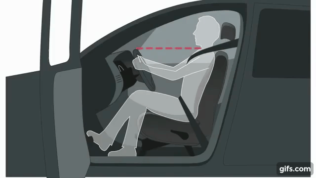 adjusting steering wheel