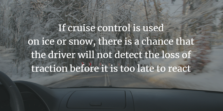 cruise control in winter