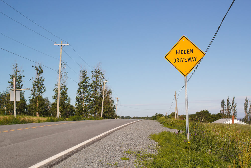 hidden driveway