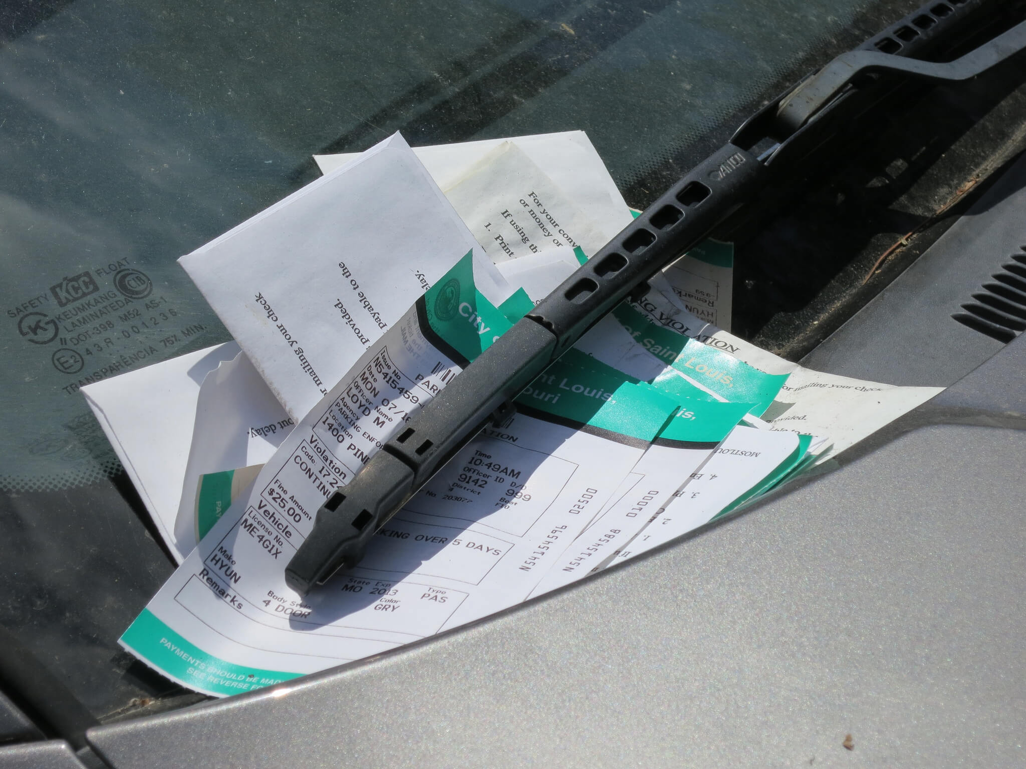 parking tickets
