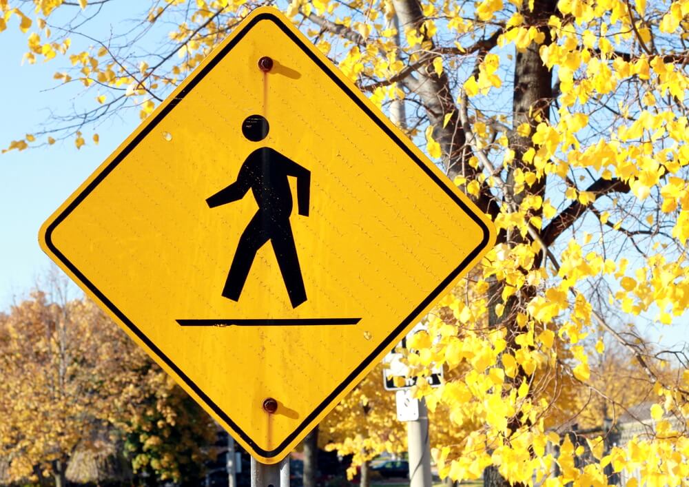 Slow Pedestrian Crossing Advisory Sign FRW499