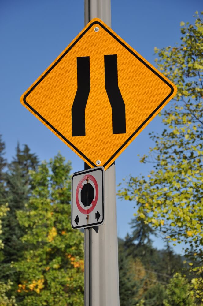 Road Narrows Sign: What Does it Mean?
